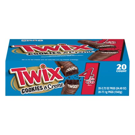 TWIX COOKIES & CREME 4 TOGO 20 CT