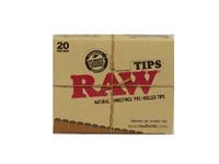RAW PRE- ROLLED TIPS 20CT