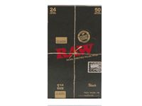 RAW PAPERS BLACK 1 1/4 24CT