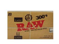 RAW CLASSIC PAPERS 300'S 1 1/4 20 CT