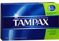 TAMPAX SUPER 12/10 CT