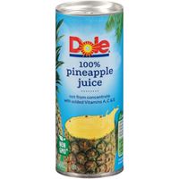 DOLE 100% PINEAPPLE JUICE 24/8OZ