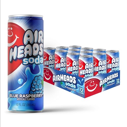 AIRHEADS SOUR SODA BLUE RASBRY 12/12 OZ