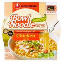 NONG SHIM BOWL NOODLE CHICKEN 12 CT