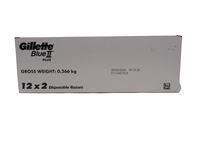 GILLETTE BLUE PLUS 2/12CT
