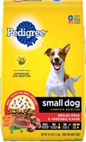 PEDIGREE STEAK & VEGIETABLE SMALL 4/3.5 LB