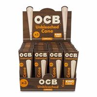 OCB UNBLEACHED CONE KING SIZE 32/3 CT