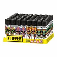CLIPPER LIGHTERS MELTING SKULLS 48 CT