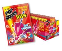 POP ROCKS DIPS SOUR STRAWBERRY SLIM BOX 18 CT