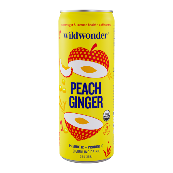 WILDWONDER SPRKN PEACH GINGER 12/12 OZ