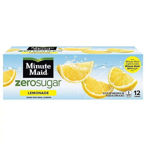 MINUTE MAID ZERO LEMONADE 12/12 OZ